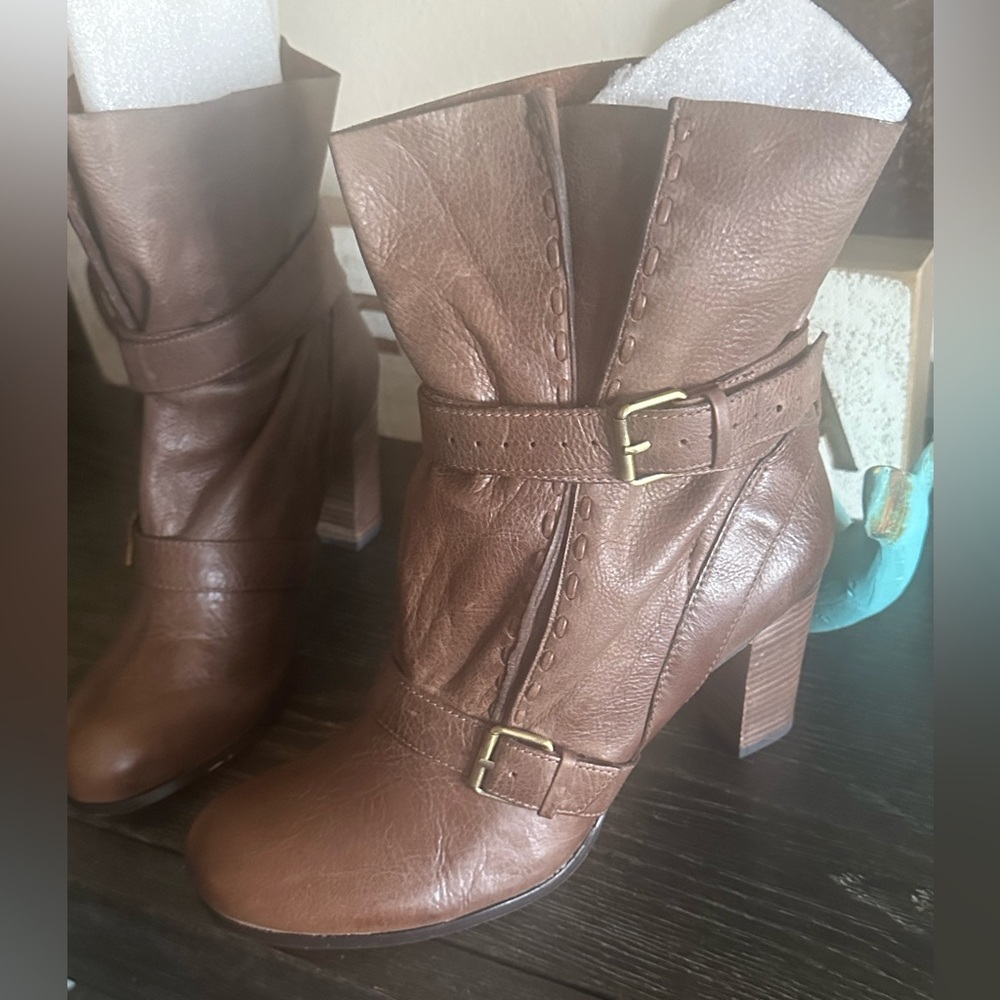 Rosegold Shoes Black Heeled Boots (worn once)